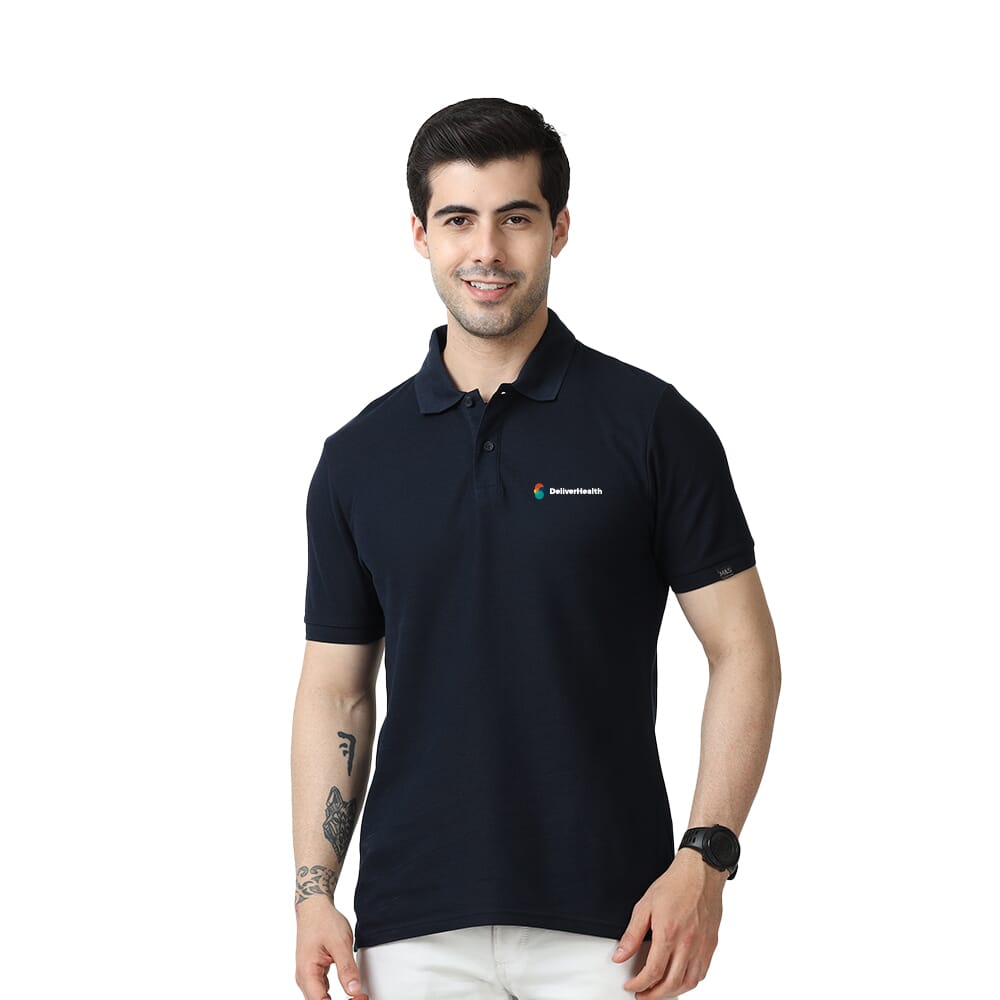 Mark & Spencer Polo T-shirt Without Tipping - Navy Blue